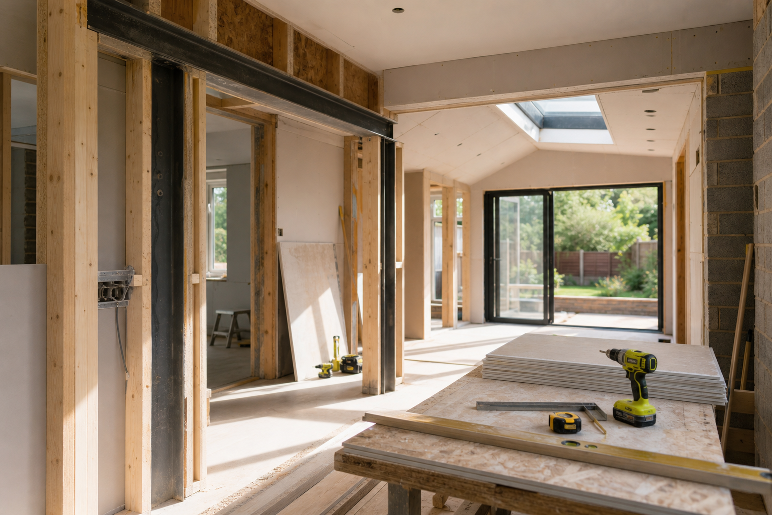 Domestic renovation framing and building materials